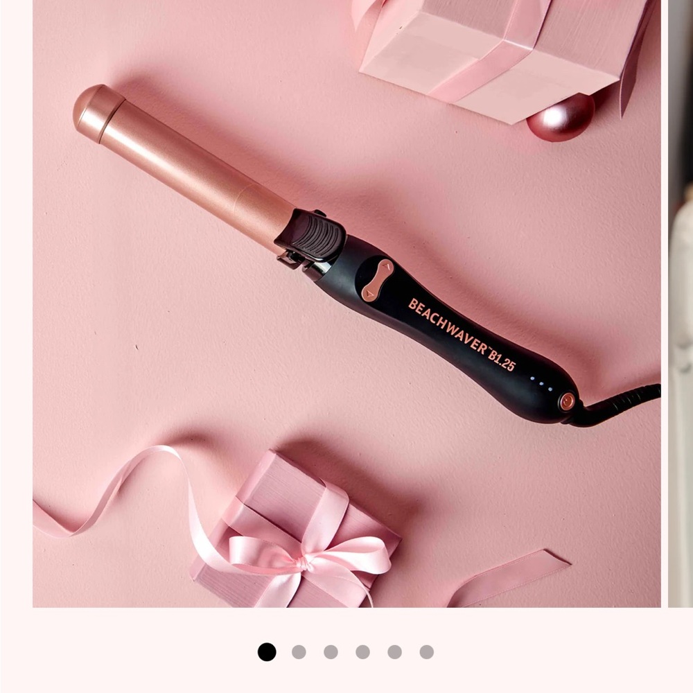 NEW in box Beachwaver 1.25” Midnight Rose Rotating Curling Iron